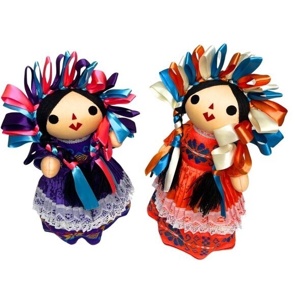 Mexican Rag Doll -Authentic Mexican Handmade Doll- Lele Maria Doll- NWOT - Picture 2 of 10